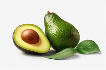 avocado isolated on transparent background