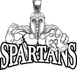 Spartan Trojan Gamer Warrior Controller Mascot