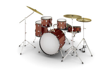 Fototapeta na wymiar Schlagzeug (Drum Set) - isoliert