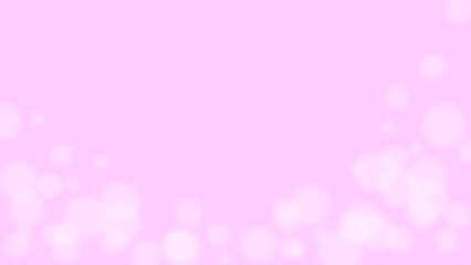 background with bokeh pink and white hearts background. vector illustration