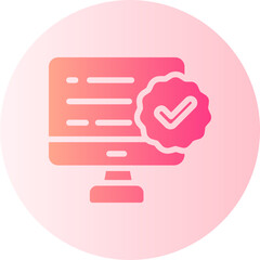 approved gradient icon