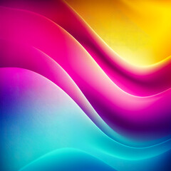 Colorful glitter wavy background. Abstract rainbow texture. Anniversary or wedding multi color smooth background. Generative AI.