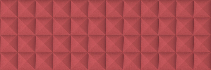 Fototapeta premium Abstract geometric background. Stone texture. triangle or pyramid. Futuristic design element. 3D drawing. 3D rendering. Horizontal image. Banner for insertion into site.