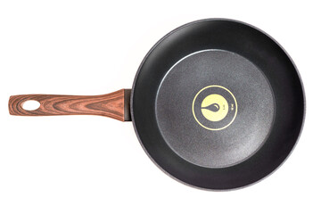 Fototapeta premium Frying Pan Close-up Isolated on White