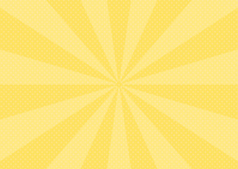 集中線　シンプル　使いやすい　横　横長 　黄色　金色