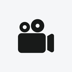camera icon. video camera symbol. movie symbols for logo, website and mobile design. vector illustration 