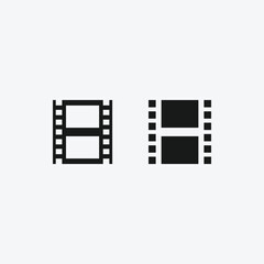 Obraz premium filmstrip vector icon. cinema symbol. movie symbols for logo, website and mobile design. vector illustration 