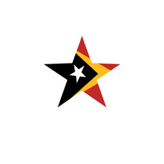 East Timor flag icon, illustration of national flag design with elegance concept