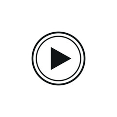 Video play button icon vector illustration