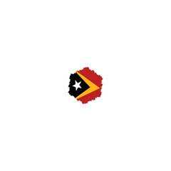 East Timor flag icon, illustration of national flag design with elegance concept