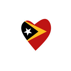 East Timor flag icon, illustration of national flag design with elegance concept