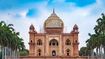 Safdarjung Tomb is located in New Delhi, India - obrazy, fototapety, plakaty