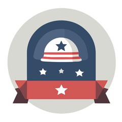 icon for memorial day created with Generative AI technology