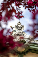 Angel framed flowers in Meran, South Tyrol