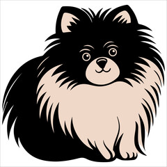 illustration of cartoon pomeranian