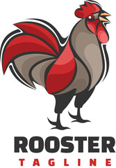rooster masccot logo