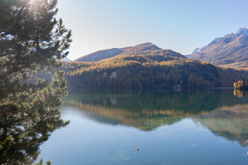 Naklejka premium Engadin im Herbst