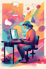 Travel app illustration