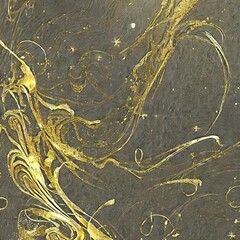 AI生成、ゴールドの抽象的な背景素材