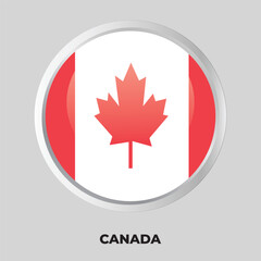 button flag of canada