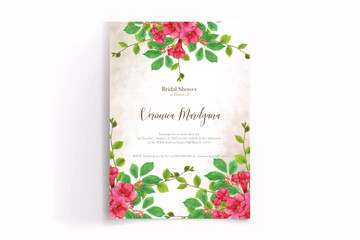 Shower bridal wedding invitation templates