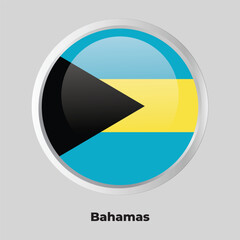 button flag of bahamas