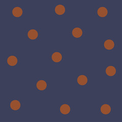 Seamless patterns of orange peas with a dark blue background. Vector illustration.