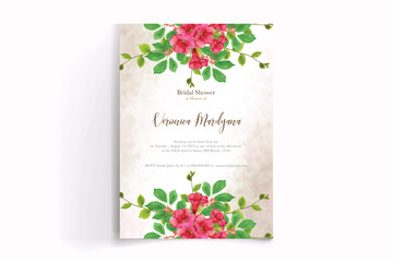 Shower bridal wedding invitation templates