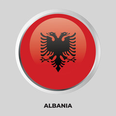 button flag of albania
