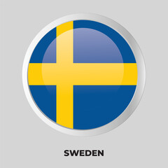 button flag of sweden