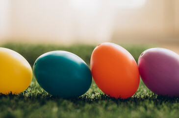Fototapeta na wymiar colorful eggs