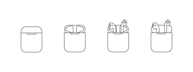 Apple AirPods with Charging Case (2nd Gen) Icons