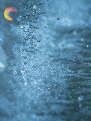 Macro photography of rain, abstract photography