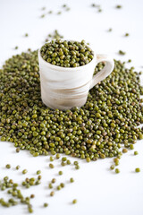 green bean isolated white
