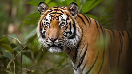 Fototapeta na wymiar Majestic Bengal Tiger in the Wild