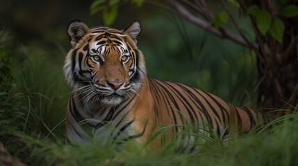 Obraz premium Majestic Bengal Tiger in the Wild