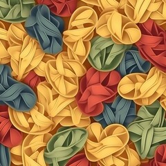 seamless pattern with pasta
