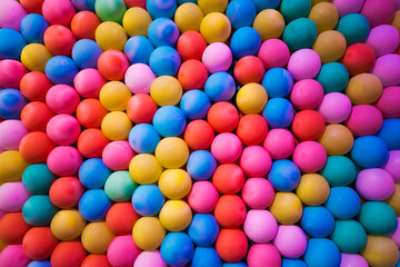 a series of colored balloons make up a very cheerful and lively texture