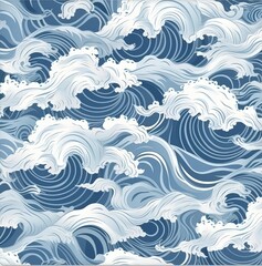 Fototapeta premium sea waves pattern