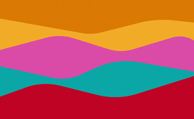 Wellen Farbig Hintergrund Design Vorlage