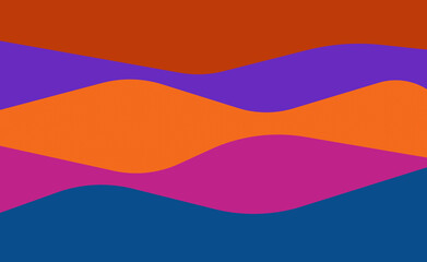 Wellen Farbig Hintergrund Design Vorlage