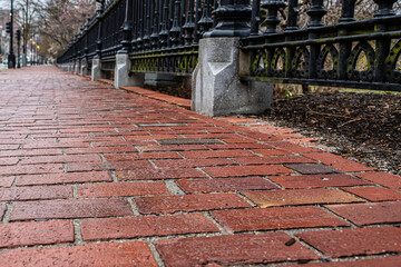 Brick steps in the park