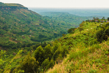 Fototapeta na wymiar View of Rift Valley seen from Kapchorwa, Uganda