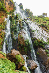 Scenic view of Wanale Hill waterfall in Mount Elgon, Mbale, Uganda