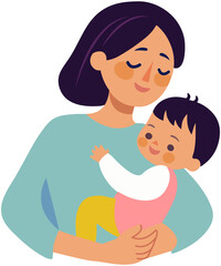 Mom Holding Baby lcon