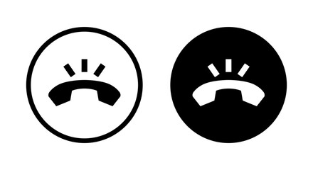 Call icon vector. Phone receiver ring concept