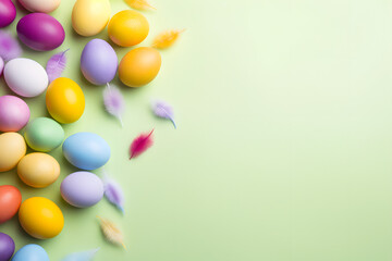 Fototapeta na wymiar Colorful Easter Egg Background