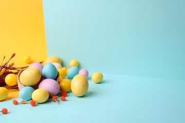 Fototapeta na wymiar Colorful Easter Egg Background
