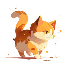 Happy Cat, Digital art.