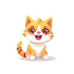 Happy Cat, Digital art.